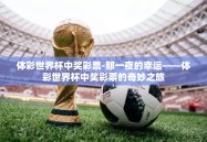 体彩世界杯中奖彩票-那一夜的幸运——体彩世界杯中奖彩票的奇妙之旅