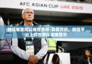 微信哪里可以赌世界杯-真假交织，微信平台上的世界杯赌博警示