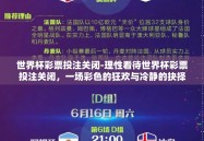 世界杯彩票投注关闭-理性看待世界杯彩票投注关闭，一场彩色的狂欢与冷静的抉择