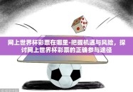 网上世界杯彩票在哪里-把握机遇与风险，探讨网上世界杯彩票的正确参与途径