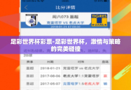 足彩世界杯彩票-足彩世界杯，激情与策略的完美碰撞