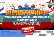 世界杯合法彩票-贝热竞，透视世界杯合法彩票的魅力与挑战