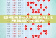 世界杯足球彩票app天天-涨知识小贴士，世界杯足球彩票APP的日日新解