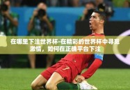 在哪里下注世界杯-在精彩的世界杯中寻觅激情，如何在正确平台下注