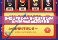 支付宝世界杯公仔卡-支付宝世界杯公仔卡，数字娱乐与收藏文化的跨界新宠