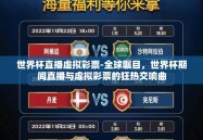 世界杯直播虚拟彩票-全球瞩目，世界杯期间直播与虚拟彩票的狂热交响曲