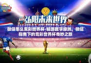 微信怎么竞彩世界杯-畅游数字绿洲，微信指南下的竞彩世界杯奇妙之旅