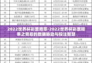 2022世界杯彩票赔率-2022世界杯彩票赔率之背后的数据脉动与投注智慧