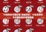 18世界杯中国彩票-荣耀时刻，18年世界杯与中国彩票的激情碰撞