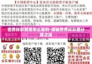 世界杯彩票是怎么算的-揭秘世界杯彩票计算之谜