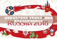 世界杯竞猜平台贴吧-世界杯热浪，揭秘竞猜平台在贴吧的激情狂欢