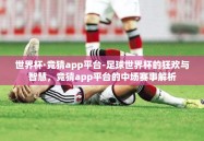 世界杯·竞猜app平台-足球世界杯的狂欢与智慧，竞猜app平台的中场赛事解析