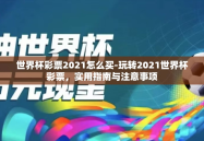世界杯彩票2021怎么买-玩转2021世界杯彩票，实用指南与注意事项