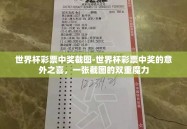 世界杯彩票中奖截图-世界杯彩票中奖的意外之喜，一张截图的双重魔力