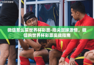 微信怎么买世界杯彩票-指尖足球激情，微信购世界杯彩票实战指南