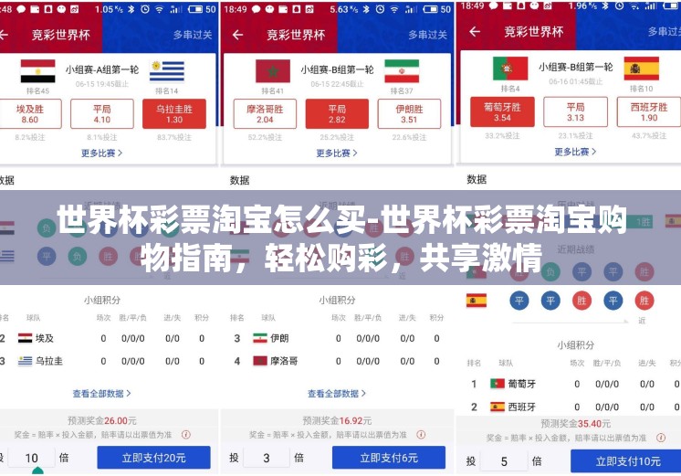 世界杯彩票淘宝怎么买-世界杯彩票淘宝购物指南，轻松购彩，共享激情