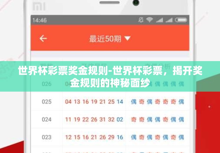 世界杯彩票奖金规则-世界杯彩票,揭开奖金规则的神秘面纱 世界杯彩票奖金规则-世界杯彩票,揭开奖金规则的神秘面纱