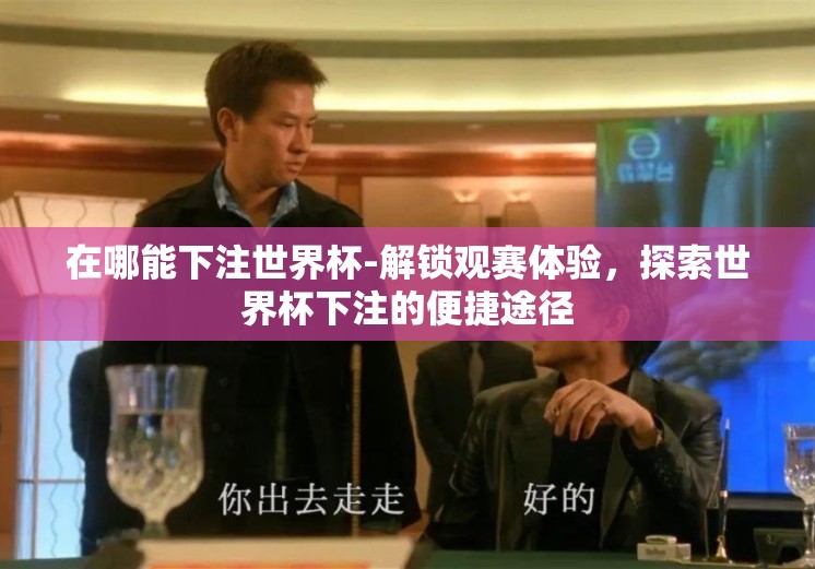 在哪能下注世界杯-解锁观赛体验，探索世界杯下注的便捷途径