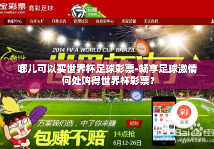 哪儿可以买世界杯足球彩票-畅享足球激情 何处购得世界杯彩票？