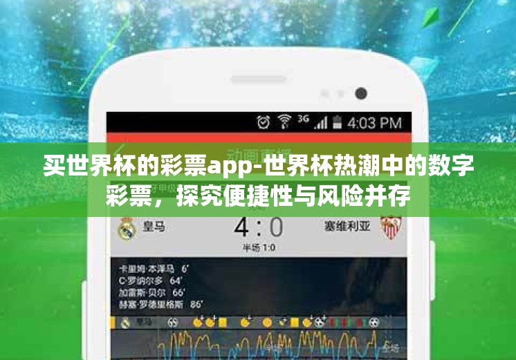 买世界杯的彩票app-世界杯热潮中的数字彩票，探究便捷性与风险并存