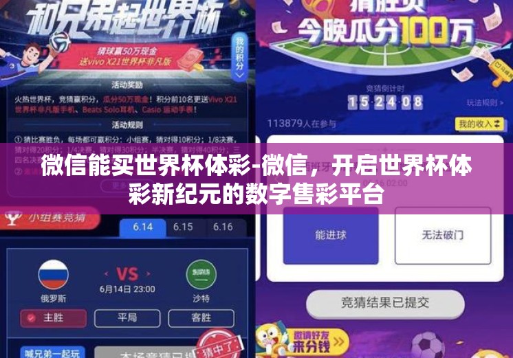 微信能买世界杯体彩-微信，开启世界杯体彩新纪元的数字售彩平台