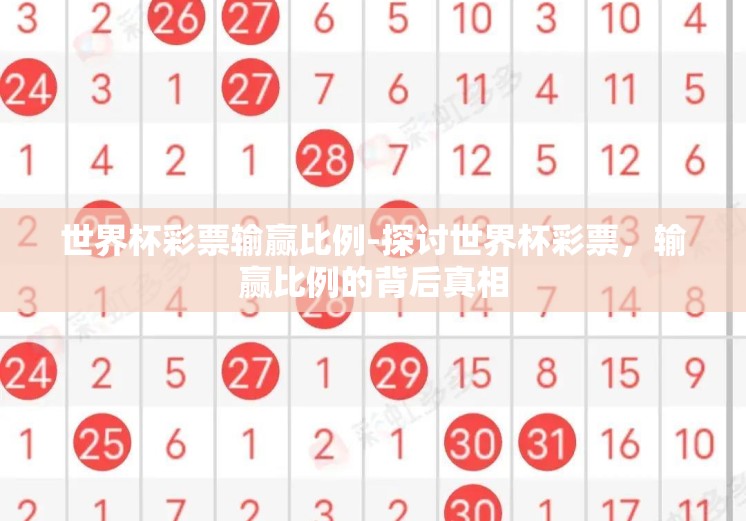 世界杯彩票输赢比例-探讨世界杯彩票，输赢比例的背后真相