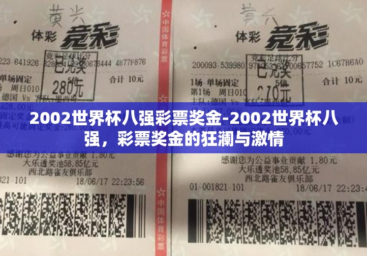 2002世界杯八强彩票奖金-2002世界杯八强，彩票奖金的狂澜与激情