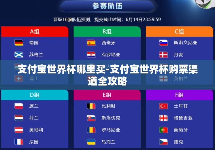 支付宝世界杯哪里买-支付宝世界杯购票渠道全攻略 支付宝世界杯哪里买-支付宝世界杯购票渠道全攻略