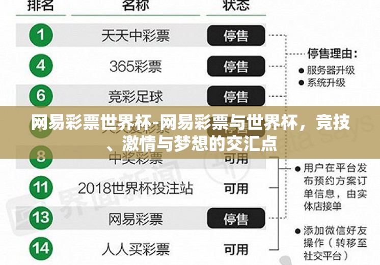 网易彩票世界杯-网易彩票与世界杯，竞技、激情与梦想的交汇点