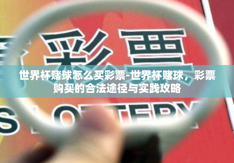 世界杯赌球怎么买彩票-世界杯赌球，彩票购买的合法途径与实践攻略